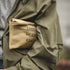 Vintage Oil Wax Canvas Handbag – Khaki Print Long Wallet